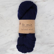 La Mia Natural Wool Lacivert El Örgü Ipi - L630