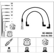 Ngk 0964 Bujı Kablo Setı RC-VW210 A80 Cordoba Ibıza Toledo Caddy Golf Iı Iıı Jetta Passat Polo Scırocco T3 Vento 1.3 1.4 1.6 1.9 1f Ez Rl Rf