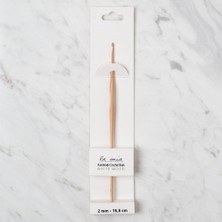 La Mia Whitewood 2 mm 15.5 cm Ahşap Yün Tığ