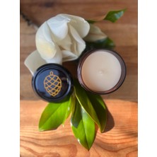 Respira El Yapımı Amber-Vanilya Kokulu % 100  Soya Wax Doğal Dekoratif Cam Kavanoz Mum