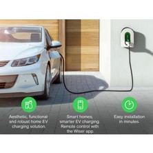Schneıder Charge Evlink Wallbox 22,1kw Plastik 1xt2 Soket Elektrikli Araç Şarj Istasyonu Yeni Nesil