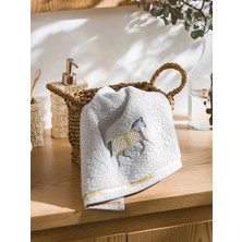 Lcw Home Gri Nakışlı Yüz Havlusu 50X80 cm