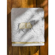 Lcw Home Gri Nakışlı Yüz Havlusu 50X80 cm