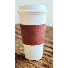 Oh Deer Leather – Hakiki Deri Kahve Bardak Kılıfı | Frisco Deri| Coffe Sleeve