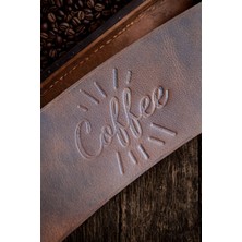 Oh Deer Leather – Hakiki Deri Kahve Bardak Kılıfı | Frisco Deri| Coffe Sleeve