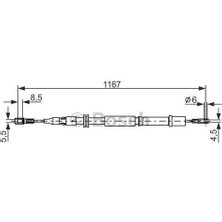 Bosch 1987477199  Fren Teli. 1167 mm