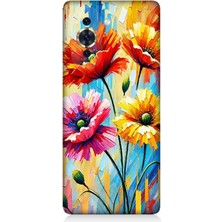 Huaweı Nova 10 Uyumlu Bahar Esintisinde Renkli Papatyalar  Desenli Silikon Kılıf