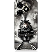 Tecno Spark 20C Uyumlu Buharlı Trenin Güç Yolu  Desenli Silikon Kılıf