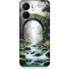 Vivo V16 Uyumlu Sisli Taş Köprü Geçidi  Desenli Silikon Kılıf