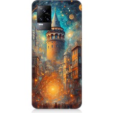 Vivo V21E Uyumlu Galata’da Işık Yolculuğu  Desenli Silikon Kılıf