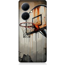 Vivo V29 Lite Uyumlu Terkedilmiş Pota Üzerinde Gölge  Desenli Silikon Kılıf