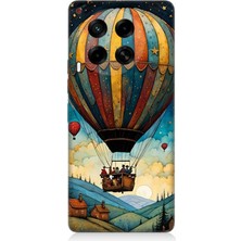 Tecno Camon 30 Uyumlu Göklerde Renkli Balon Yolculuğu  Desenli Silikon Kılıf