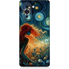 Huaweı Nova 10 Se Uyumlu Yıldızlarla Uyuyan Kadın  Desenli Silikon Kılıf