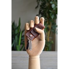 Oh Deer Leather - Cüzdan Tipi Anahtarlık - Frisco Deri - Kahverengi