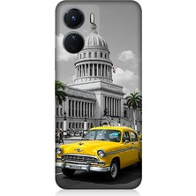 Vivo V16 Uyumlu Klasik Araba Washington Anısı  Desenli Silikon Kılıf