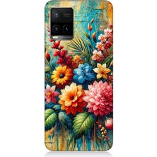 Vivo Y53S Uyumlu Soyut Dokunuşta Bahar Buketi  Desenli Silikon Kılıf
