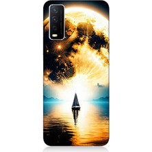 Vivo Y20S Uyumlu Güneşin Ardında Umut  Desenli Silikon Kılıf