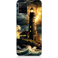Vivo Y53S Uyumlu Fırtınada Işık Kulesi  Desenli Silikon Kılıf