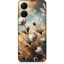 Vivo V16 Uyumlu Pamuk Dalları Bahar Ruhu  Desenli Silikon Kılıf