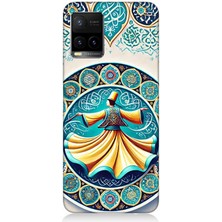 Vivo Y53S Uyumlu Çini Motifli Semazen Figürü  Desenli Silikon Kılıf