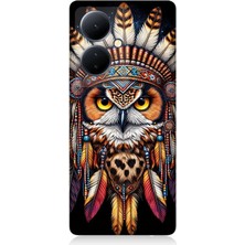Vivo V29 Lite Uyumlu Kabile Baykuşunun Bilgeliği  Desenli Silikon Kılıf
