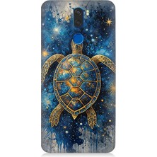 Vestel Venus Z30 Uyumlu Samanyolu Altında Kaplumbağa  Desenli Silikon Kılıf