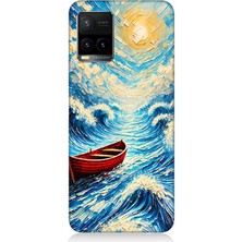 Vivo Y53S Uyumlu Fırtınada Kırmızı Sandal  Desenli Silikon Kılıf