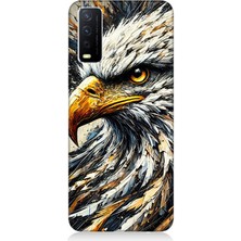 Vivo Y11S Uyumlu Detaylı Kartal Bakışı  Desenli Silikon Kılıf