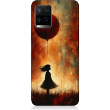 Vivo Y53S Uyumlu Balonlu Küçük Kız  Desenli Silikon Kılıf