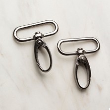 Loren 3 cm 2 Li Makrome Füme Rengi Anahtarlık Kanc