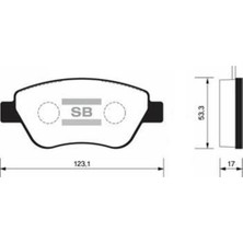 Sangsın SP1201A On Balata Albea-Palıo-Stılo-Sıena Doblo 1.3 1.9 Idea Corsa 1.3 07