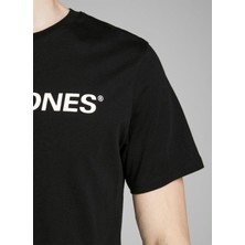 Jack & Jones Erkek BLACK T-Shirt