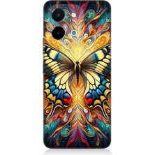 Vivo Y28 Uyumlu  Desenli Kelebek  Desenli Silikon Kılıf