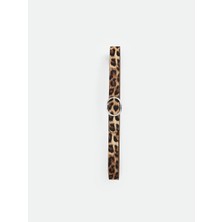 Lcw Accessorıes Kahverengi Leopar Desenli Kadın Kemer