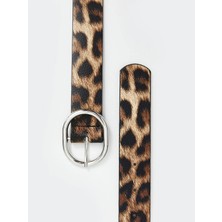 Lcw Accessorıes Kahverengi Leopar Desenli Kadın Kemer