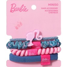 Barbie Lisanslı Pembe Serisi Saç Lastiği (4 Adet)