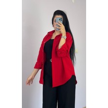 Pamuklu Çizgili Cepli Gömlek