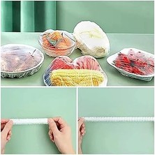 Makkam Home 100 Adet Tencere, Tabak Bonesi, Tek Kullanımlık Dayanıklı Lastikli Poşet, Tabak ve Tenc