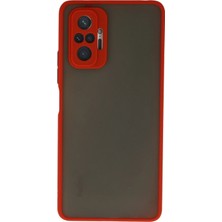 Xiaomi Redmi Note 10 Pro Kılıf Montreal Silikon Kapak - Kırmızı