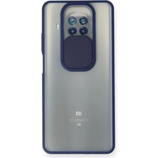 Xiaomi Mi 10T Lite Kılıf Palm Buzlu Kamera Sürgülü Silikon - Lacivert