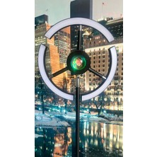 Modern Dim Edilebilir Rgb Özellikli Lambader - Siyah