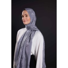 Imannoor Güneş Doğarken Gri Shiny Jakar Şal 251-3028-014