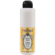 Cadence Su Bazlı Yarı Mat Akrilik Vernik 250 ml Şeffaf Renkli Boyalar İçin Özel Formül