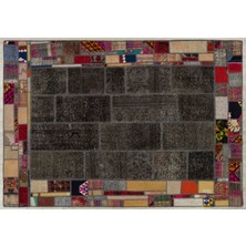 Anadolu Motifli Doğal Dokuma Patchwork Halı