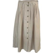 4163 Düğme Detay Etek