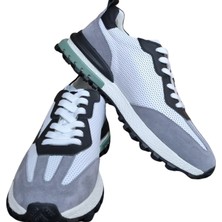 Marcomen Urban Edge Beyaz Gri Erkek Spor Ayakkabı – Günlük Süet Hafif Sneaker