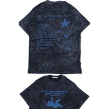 Fuddy Moda Oversize All Done Billie Eilish Sırt Baskılı Yıkamalı T-Shirt, Unisex Billie Albüm Temalı Tişört