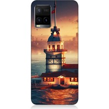 Vivo Y53S Uyumlu Kız Kulesi Işıkları  Desenli Silikon Kılıf