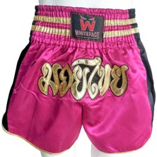 Şort Muay Thai Elite Whiteface Fuşya