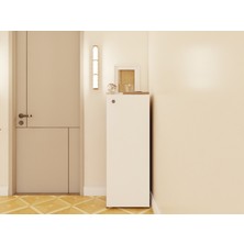 Masif Market 1 Kapaklı Çok Amaçlı Amalfi Beyaz Renk Dolap